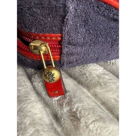 Vintage og juicy couture strawberry velour makeup cosmetic case bag - Picture 11 of 12